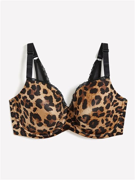 Sexy Balconette Bra With Cheetah Print Déesse Collection Penningtons