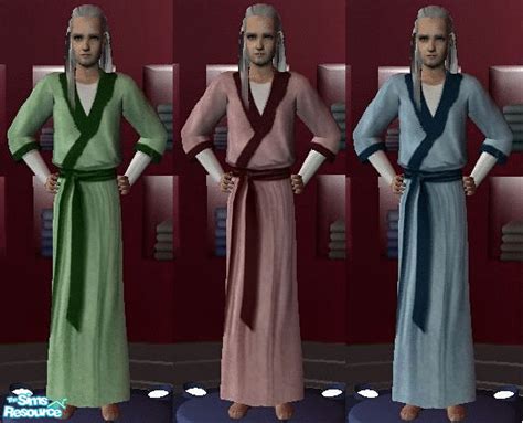 The Sims Resource Elder Pjs 3 Colors Set