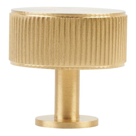 Carlisle Brass Lines Radio Cabinet Knob Mm Diameter Satin Brass