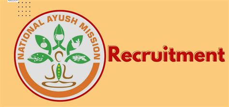 National Ayush Mission Goa Recruitment Hds