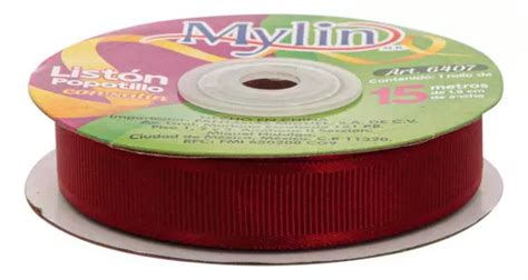 Liston Popotillo Orilla Satin Manualidades 15 Mm 15 Mm Mylin 1p Color