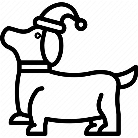 Christmas, dog, pet, celebration, character, cartoon icon - Download on ...