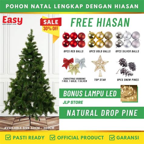 Jual Harga Pohon Natal Mini Lengkap Dengan Hiasan Tinggi 1 Meter 3 Ft