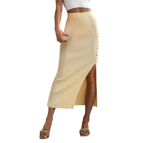 Idall Midi Skirtwomens Skirts Sexy Slim Irregular Skirt European And American Fashion Trend