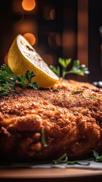 Premium Ai Image Schnitzel Vienna Pork Dish