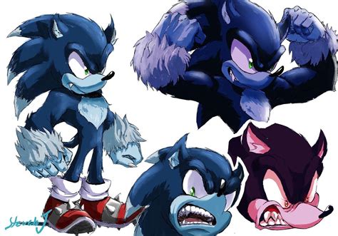 Sonic The Werehog Drawings