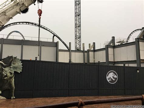 Photos Installation Of New Jurassic World Themed Roller Coaster Continues At Islands Of