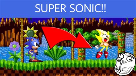 COMO CONVERTIRSE EN SUPER SONIC EN SONIC 1 TUTORIAL YouTube