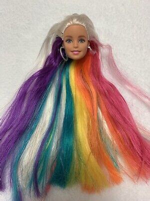 Barbie Rainbow Sparkle Hair Doll Sparkle Head Only 887961696813 | eBay