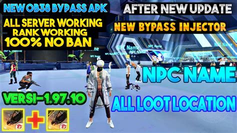 After New Update Npc Name Config File Loot Location Free Fire Max Npc