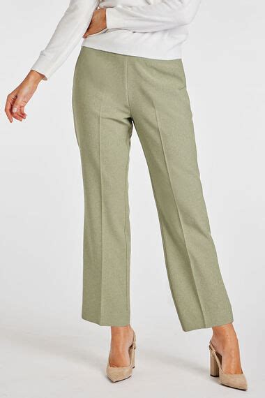 Straight Leg Elasticated Pull On Trousers Bonmarché