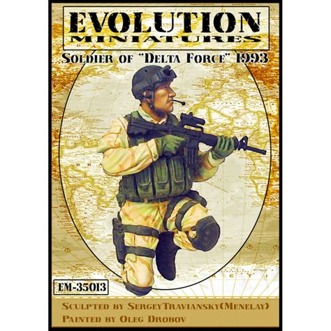 Evolution Miniatures 135 Soldier Of Delta Force 1993 Figure Kit Em