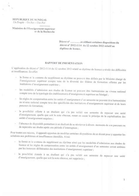 PDF Cret Modifiant Article 5 Nouveau Dans Le Cadre De La