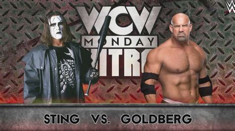 WWE Legends Match STING Vs GOLDBERG YouTube