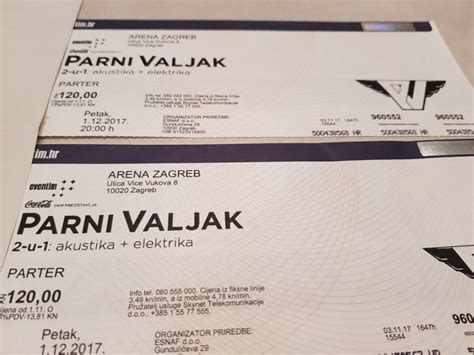 Karte Za Koncert Parnog Valjka U Areni Zagreb