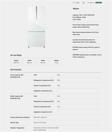 Panasonic L Door Inverter Bottom Freezer Refrigerator Nr Bx Wgwm