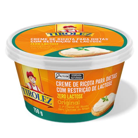 Crema De Ricotta Cero Lactosa 150g Tirolez