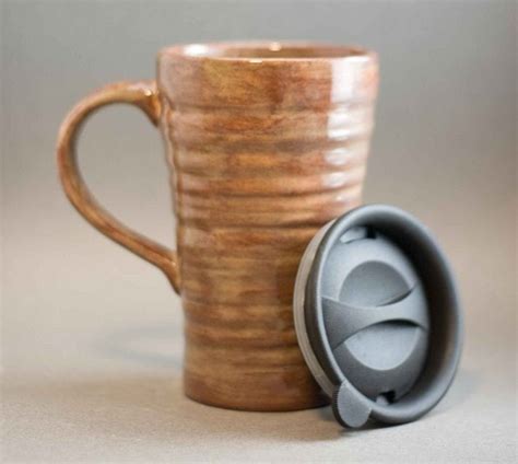 Ceramic Travel Mug With Lid By Apiecebydenise On Etsy