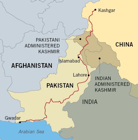 Pakistan And China Map