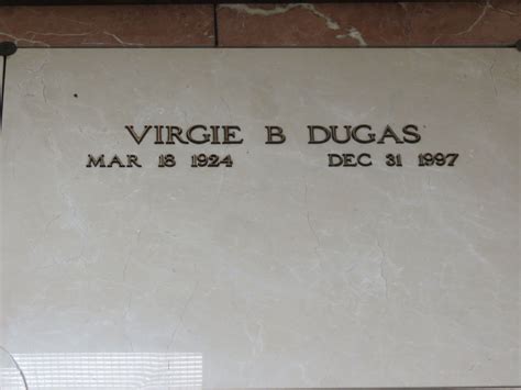 Virgie Lee Bourg Dugas Find A Grave Memorial