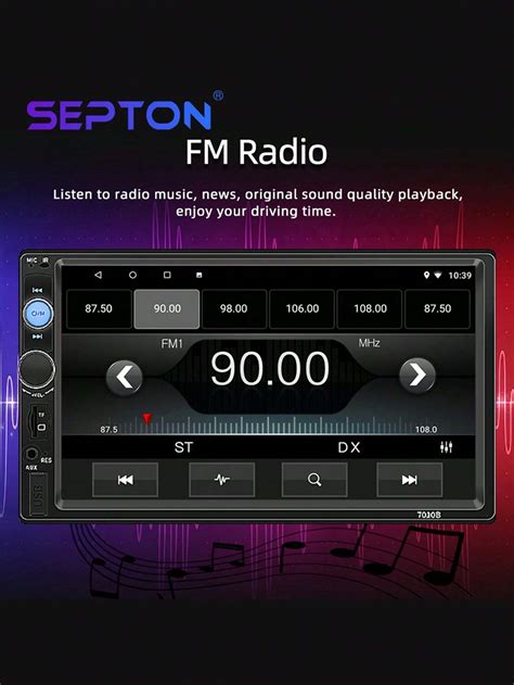 Pieza Septon Hd Din Radio Est Reo De Coche Autoradio