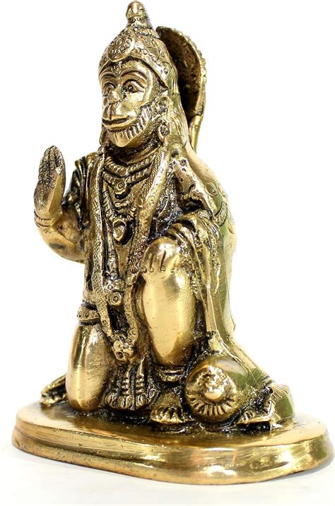 Buy Esplanade Brass Hanuman Bajrangbali Anjeneya Pavan Putra Murti Idol