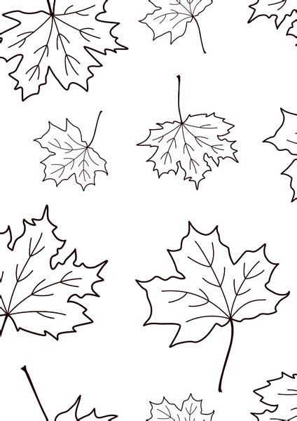 Coloriage feuille d automne à imprimer en PDF Dessin à colorier gratuit