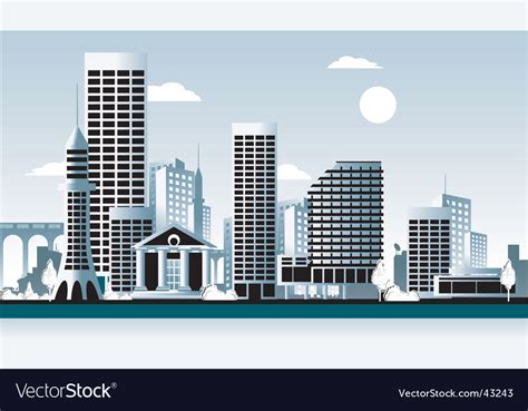 Cityscape Royalty Free Vector Image - VectorStock