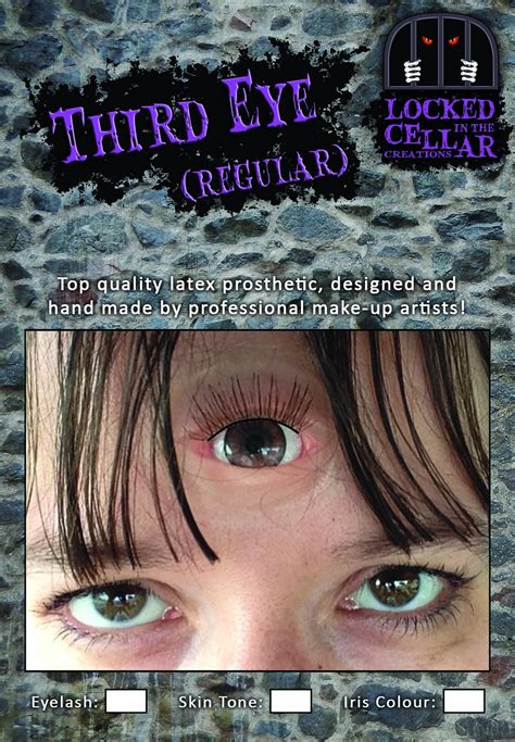 Super Realistic Third Eye Prosthetic Latex In New Colours Etsy Israel