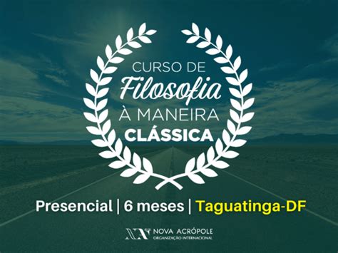 Aula inaugural Curso de Filosofia à Maneira Clássica Taguatinga DF