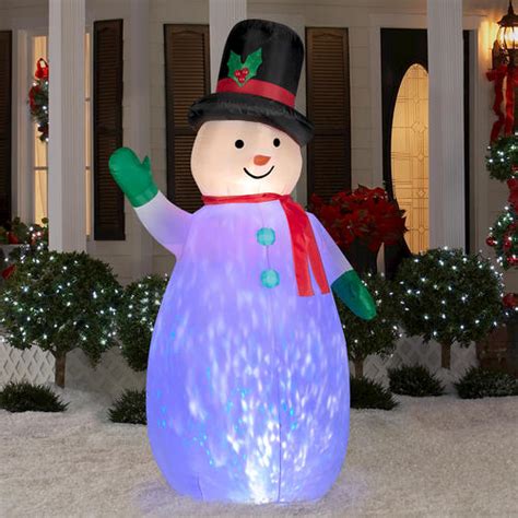 90" Kaleidoscope Snowman Airblown® Inflatable at Menards®