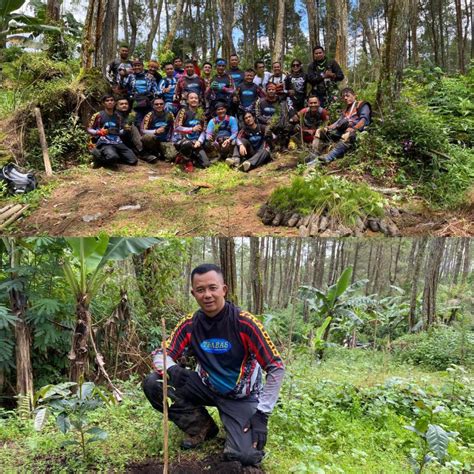 Pecinta Motor Trail Garut Tanam Bibit Pohon Di Situ Ciberem Untuk