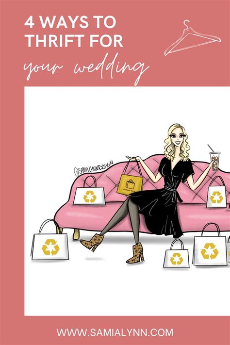 4 Ways To Thrift For Your Wedding SamiaLynn Illustration Design