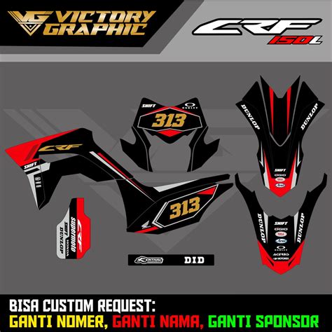 Jual Decal Crf L Full Body Stiker Motor Decal Stiker Crf