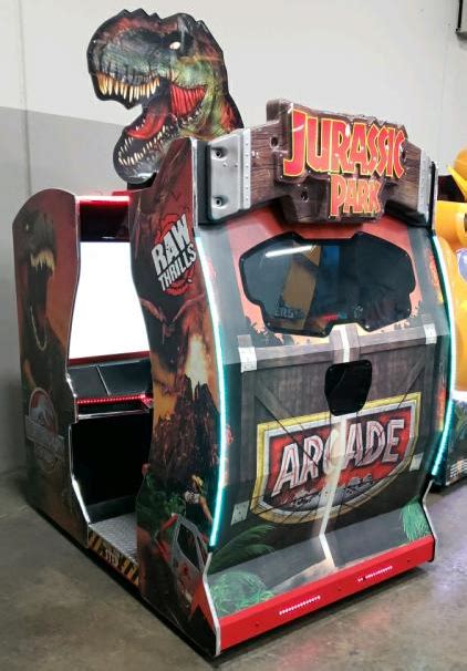 Raw Thrills Jurassic Park Arcade Sit Down Arcade Game For Sale Coin Op Parts Etc Arcade