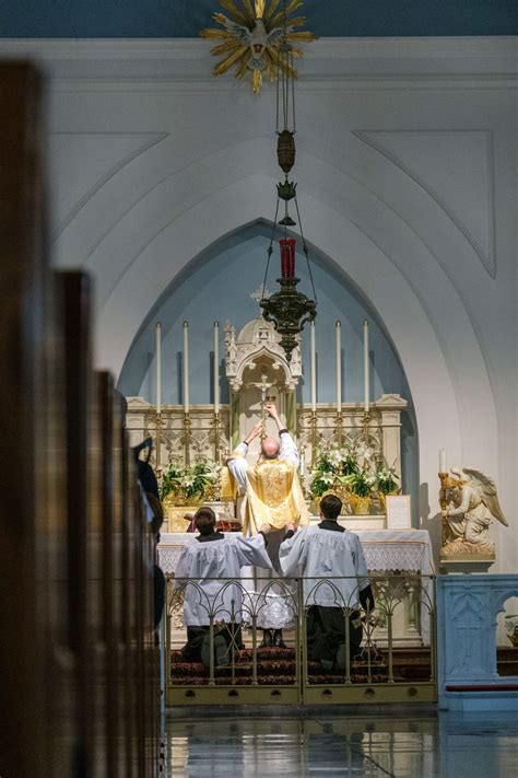 Elevation Of The Chalice On Easter Sunday Latin Mass 2023 Saint