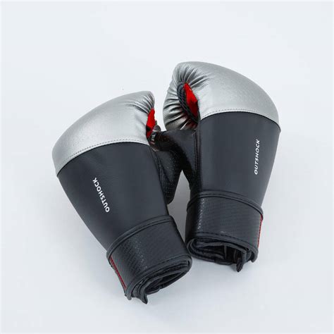 Punching Bag Gloves 500 Blacksilver Decathlon