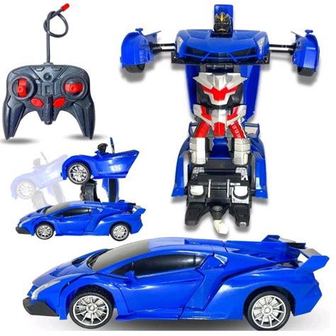 Carrinho de Brinquedo Controle Remoto Transformers Robô Lamborghini