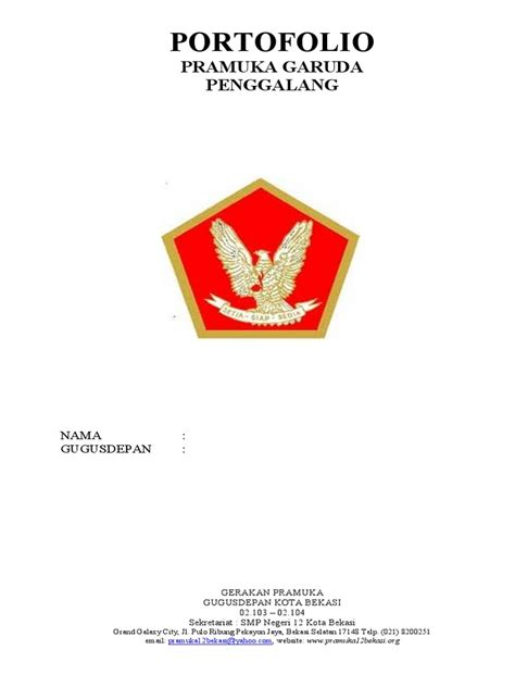 Portofolio Pramuka Garuda Pdf