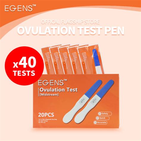 EGENS 40PCS LH Ovulation Test Midstream One Step Ovulation Test Kit