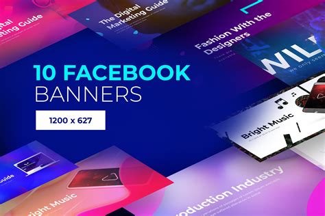 Facebook Post Banners V2 Social Media Templates Creative Market