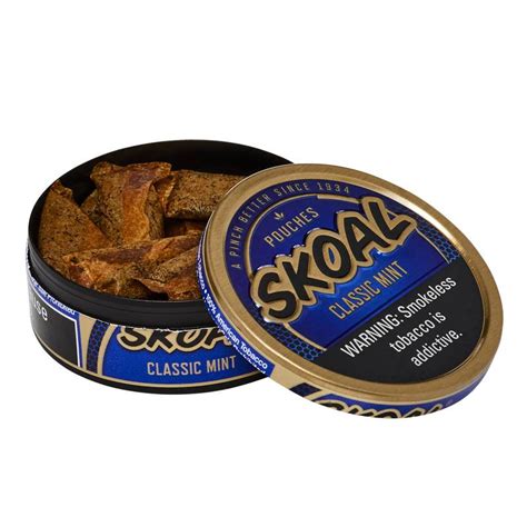 Skoal Classic Mint Chewing Tobacco Pouches 082oz Delivered In As