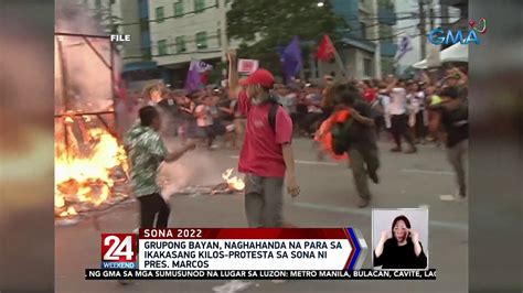 Grupong Bayan Naghahanda Na Para Sa Ikakasang Kilos Protesta Sa Sona