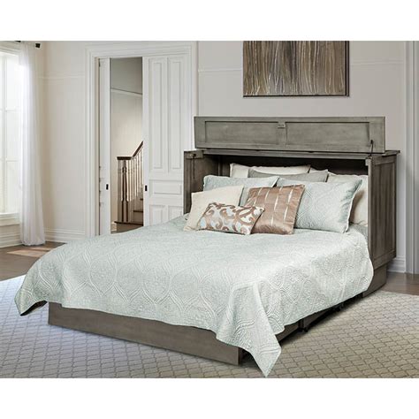 Arason Brussels Queen Charcoal Murphy Cabinet Bed Cabinet Bed Sale