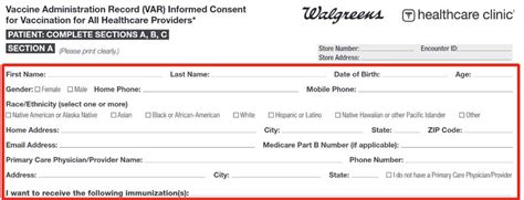 Walgreens Vaccination Consent Form Fill And Download Free Online