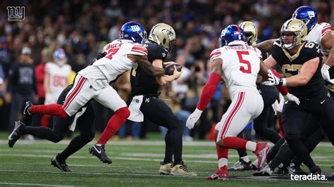 Week 15 Notes & Stats: Giants vs. Saints Recap