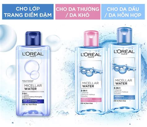 Nước Tẩy Trang Dưỡng Ẩm L Oreal Paris Micellar Water 3in1 Moisturizing