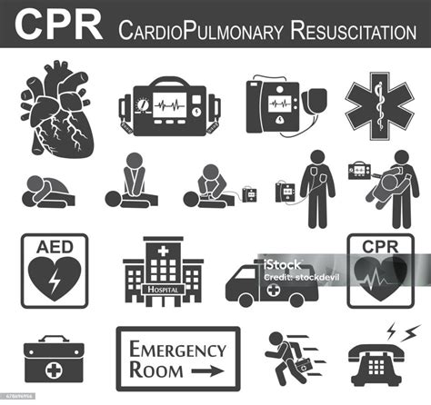 Vetores De Ícone De Cpr E Mais Imagens De Cpr Istock