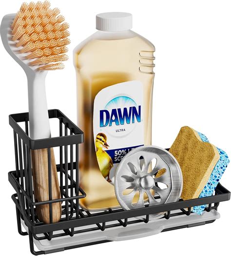 Amazon SWTYMIKI Sink Caddy Sponge Holder Kitchen Sink Organizer