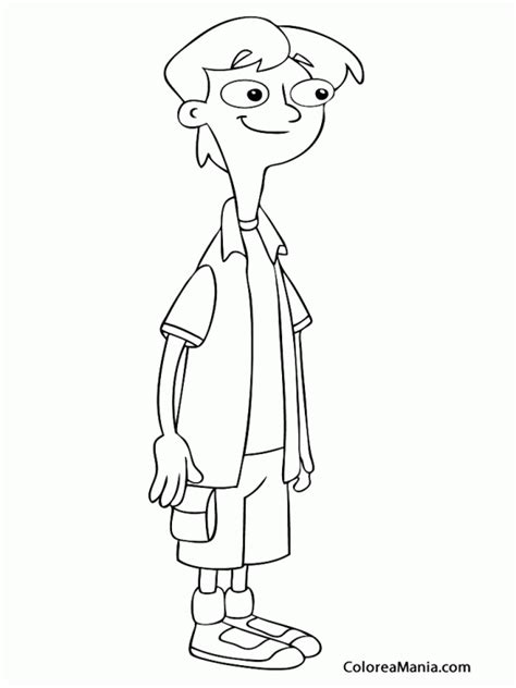 Colorear Un Amigo De Candace Phineas Y Ferb Dibujo Para Colorear Gratis